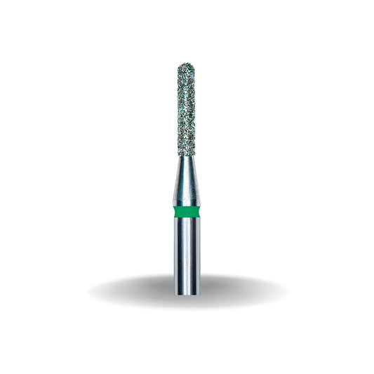 Staleks Punta de Fresa Cilíndrica Verde (Delgada)